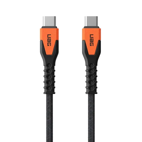 Vista 6 de URBAN ARMOR GEAR UAG - Cable resistente Kelvar Core USB-C a USB-C de 5 pies / 4.9 ft, 60 W, suministro de energía PD reforzado con carga rápida