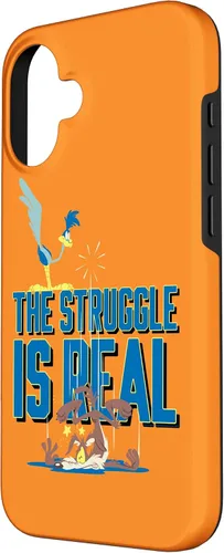 Vista 2 de iPhone 16 Looney Tunes Roadrunner the Struggle Is Real Case
