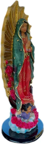 Vista 2 de Virgen de Guadalupe Virgen de María México Católica Nuevo(Resina) 12" Alto Nuevo