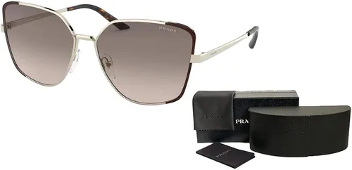 Vista 3 de Prada PR60XS Irregular Sunglasses for Women BUNDLE With Designer iWear Complimentary Eyewear Kit