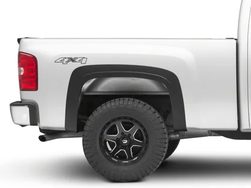 Vista 8 de Duratek Guardabarros estilo OEM Mejora de protección de arco de rueda de polipropileno duradero Acabado negro mate Compatible con Silverado