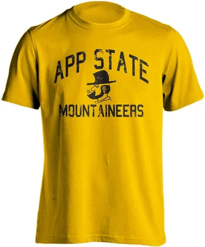 Vista 14 de Sport Your Gear NCAA Camiseta de manga corta retro con licencia oficial de aspecto desgastado para el día del juego, camiseta de espíritu deportivo