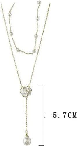 Vista 4 de Dcfywl731 Red Jewelry Sets for Women Rose Necklace Bracelet Earrings Rose Jewelry Red Jewelry Sets for Women