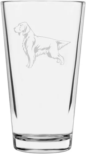 Vista 218 de Podenco Canario - Vaso de pinta de 16 onzas con temática de perro personalizado