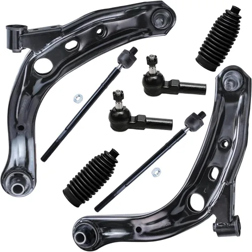 Vista 174 de Detroit Axle - Kit de brazos de control de extremo de 8 piezas para Toyota 2001-2003 Highlander 2002-2003 Camry Lexus ES300, 2 conjuntos de brazos