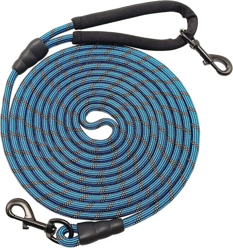 Vista 10 de BTINESFUL Correa larga para perro, correa de entrenamiento para perros de 10/15/20/30/50 pies con mango suave, cuerda reflectante resistente
