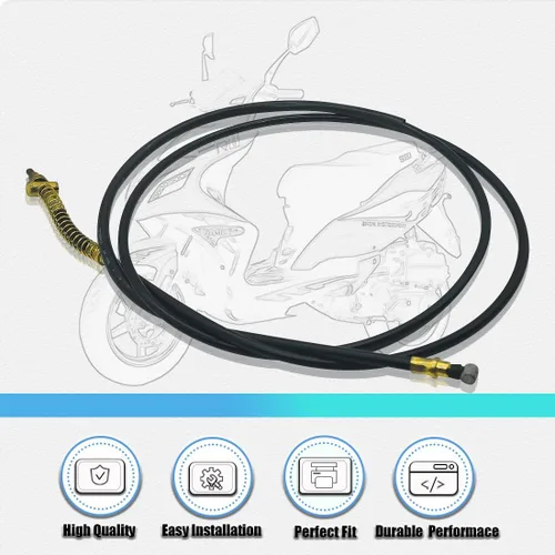 Vista 6 de Cable de freno trasero de 77.5 "Gy6 50cc 150cc scooter ciclomotor Roketa Taotao Sunl