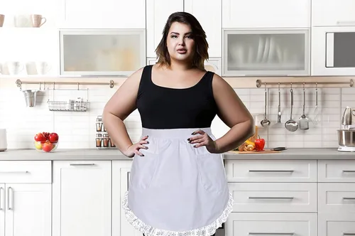 Vista 2 de Delantal vintage de algodón de talla grande para cocina, con dos bolsillos, gran regalo para mujeres con lazos extra largos