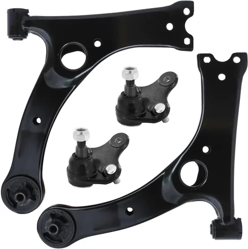 Vista 85 de Detroit Axle - 4 piezas de brazos de control traseros para Ford C-Max, Focus, Mazda 3 5, Volvo C30, C70, S40, V50, 4 brazos de control superiores e