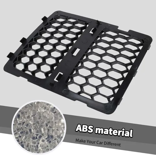 Vista 3 de 3 piezas de insertos de parrilla tipo panal compatibles con Jeep Grand Cherokee 2014-2016 (Negro)