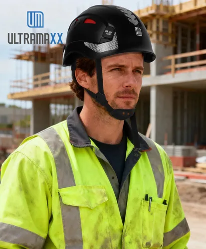 Vista 7 de UM ULTRAMAXX Safety Helmet Hard Hat, ANSI Z89.1 Approved Lightweight Vented Work Helmet, 6-Point Adjustable Ratchet Suspension Hardhat Ideal for