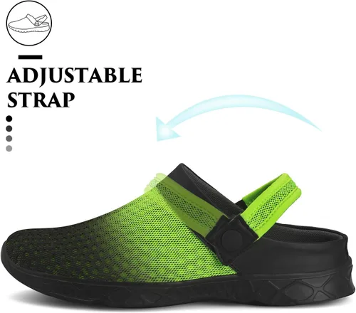 Vista 3 de SAGUARO - Zapatos de jardín de secado rápido para hombre y mujer, ligeros y transpirables. Zuecos de jardinería, sandalias de agua y malla