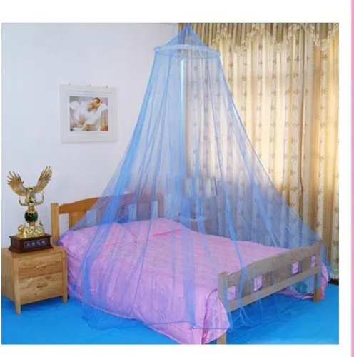 Vista 2 de Tangpan Elegent Bed Netting Canopy Travalling Pesca al aire libre Cúpula redonda Mosquitera de verano Dormitorio (azul)
