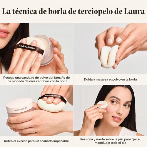 Vista 2 de Laura Mercier Soplo de polvo suelto de terciopelo para mujer