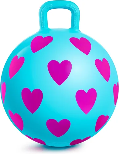 Vista 15 de PlayZap Pelotas Saltarinas para Niños de 3-8 Años, Pelota Rebotante de 18 Pulgadas con Asa, Saltarina Inflable de 18", Juguetes de Salto de 45cm
