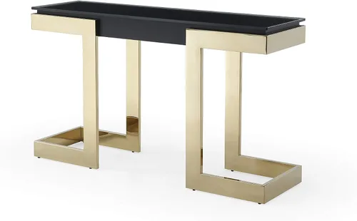 Vista 5 de Whiteline Modern Living Sumo Mesa de consola W52 D18 H43, color negro