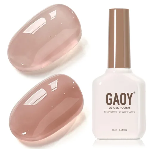 Vista 61 de GAOY - Esmalte de uñas de gel marrón, 16ml de esmalte de gel para quitar por remojo, curado con luz UV para arte de uñas, manicura DIY en casa, 2088