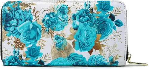 Vista 119 de Cartera de mano para mujer, estilo bohemio, con RFID, elegante, espaciosa con correa para viajes, capacidad para tarjetas, teléfono, dinero
