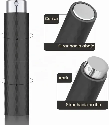 Vista 4 de LISAPACK 0.3 fl oz botella de perfume recargable viaje, 2pcs Colonia