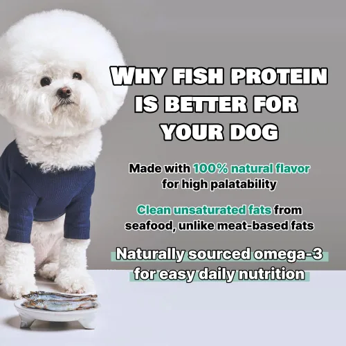 Vista 5 de Golosinas de capelán liofilizadas para mascotas, omega-3, soporte