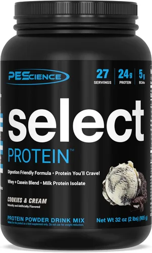 Vista 8 de PEScience Select Protein Powder, mezcla de suero y caseína, proteína limpia en polvo para mujeres y hombres, baja en calorías, baja