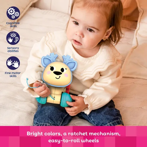 Vista 4 de Kids Hits Juguete educativo para niños pequeños para empujar y jalar - Diversión para 12 meses en adelante