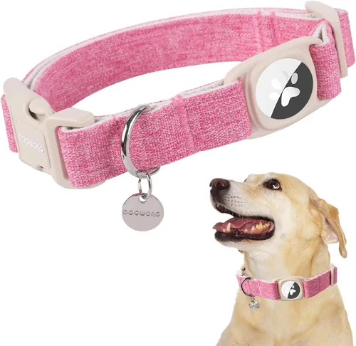 Vista 115 de DOGWONG Collar para perro de San Valentín, collar ajustable de algodón con corazón de caramelo azul, perfecto para perros pequeños a medianos
