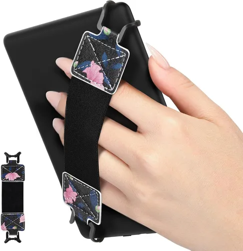 Vista 24 de MoKo Correa de mano de seguridad para tablet Kindle eReaderFire de 6 a 8 pulgadas, Kindle/Kobo/Voyaga/Lenovo/Sony E-Book Tablet, correa de mano