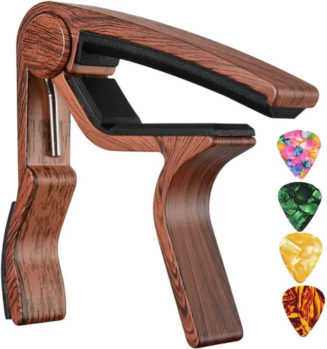 Vista 13 de Cejilla de guitarra para guitarra eléctrica acústica (negro Cpao)