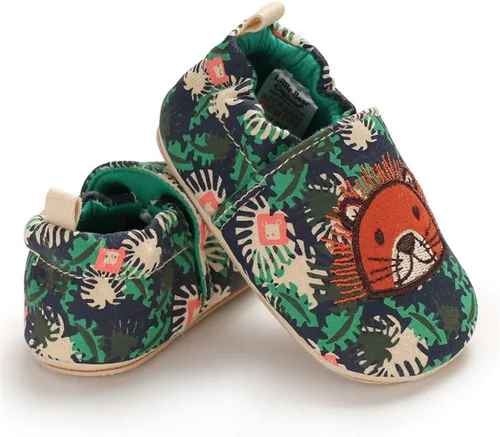 Vista 3 de LAFEGEN Zapatos para caminar para bebé, niño, niña, antideslizantes, suela suave, para bebés, recién nacidos, mocasines para primeros pasos