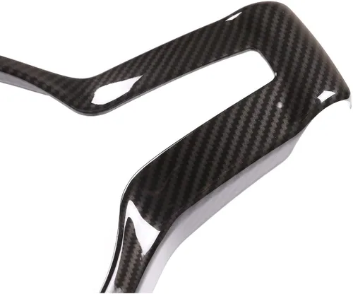 Vista 5 de YIWANG Marco de decoración de volante de automóvil ABS cromado para BMW F20 F22 F21 F30 F32 F33 F36 F06 F12 F13 X5 F15 X6 F16 M