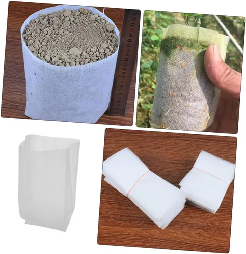 Vista 7 de Plant Growing Bags Xmas Non-Woven Fabric 200pcs for Seedlings