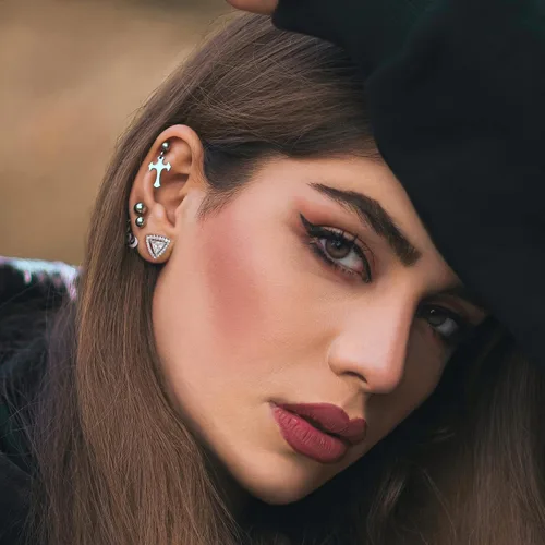 Vista 6 de SMILEST Aretes de halo de moissanita de 1 a 2 quilates para mujeres y hombres, diseño de princesa Cushion D Color VVS1 Clarity, aretes de diamantes