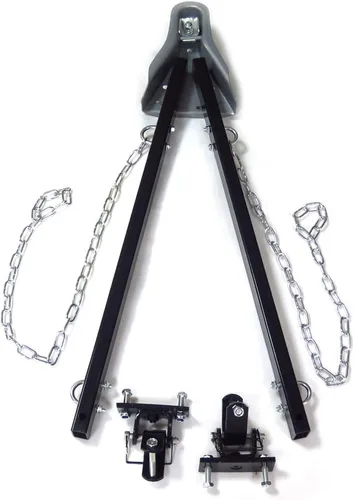 Vista 8 de Barra de remolque ajustable para parachoques de 5000 libras con cadenas, sistema RV para coche, camión, Jeep