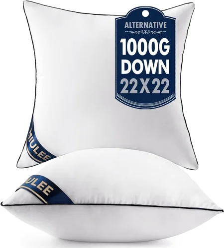 Vista 21 de MIULEE - Inserto de almohada de 14 x 36 pulgadas, almohada decorativa lumbar rellena de alternativa a plumón, inserto de relleno de almohada premium