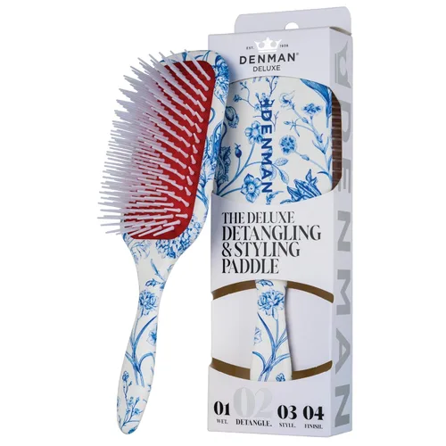 Vista 11 de Denman Cepillo de Paleta para Desenredar y Peinar – Desenredador y Estilizador para Cabello Húmedo o Seco para Cabello Rizado, Crespo, Liso, Grueso