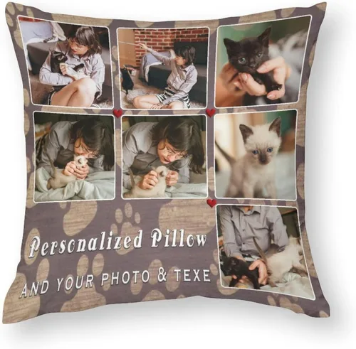 Vista 16 de Funda de almohada personalizada para fotos, regalos personalizados para fanáticos de los deportes para hombres, novios, fundas de cojín