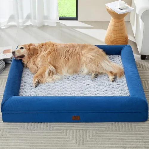 Vista 22 de WNPETHOME Cama extragrande XL para perro, sofá lavable para perro con funda impermeable extraíble, sofá cama grande ortopédica para mascotas