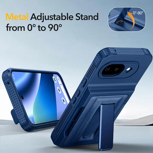 Vista 4 de Oterkin Funda tipo cartera para Google Pixel 10a [4-5 tarjeteros] [soporte de metal] [bloqueo RFID] [Protección completa de la cámara]