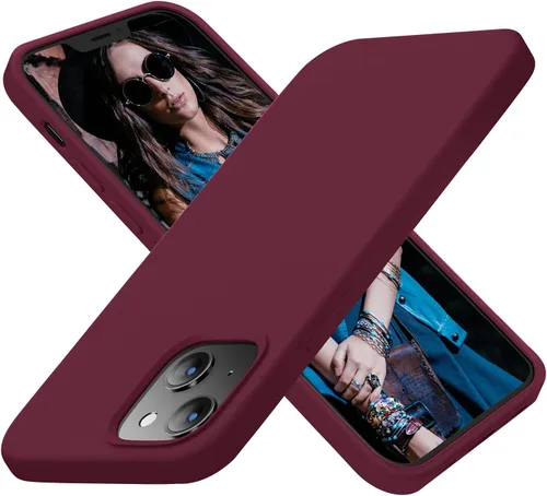 Vista 21 de Cordking Funda diseñada para iPhone 13, diseñada para iPhone 14, funda ultradelgada de silicona, funda protectora a prueba de golpes