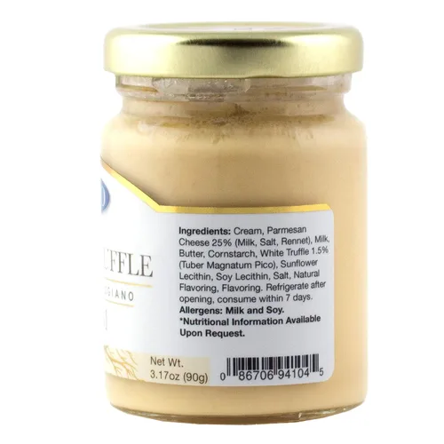 Vista 3 de Giusto Sapore Crema italiana de trufa blanca y parmigiano reggiano, 3.17 onzas, crema gourmet de trufa premium, importada de Italia y de propiedad