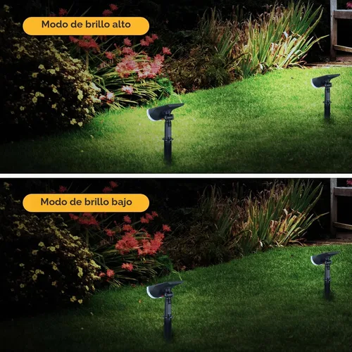Vista 4 de Linkind Focos solares para exteriores, impermeables, del anochecer al Luz diurna