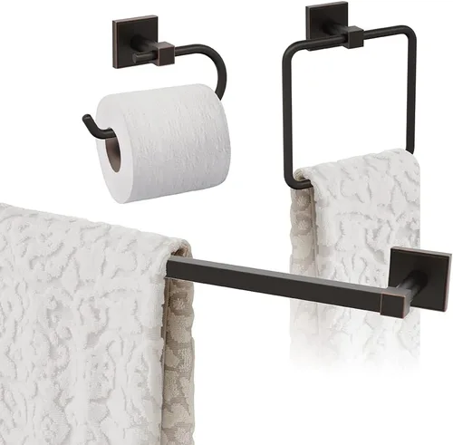 Vista 7 de Amerock Níquel cepillado Appoint 5 piezas Juego de accesorios de baño