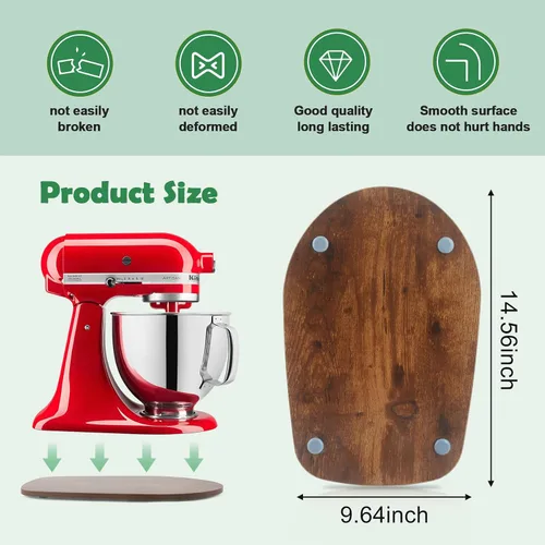 Vista 6 de Compatible con KitchenAid 4.5-5 Qt Deslizador para Batidora – Deslizador de electrodomésticos para batidora de pie KitchenAid Artisan con cabezal