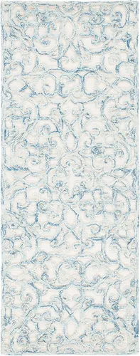 Vista 14 de SAFAVIEH Trace Collection - Alfombra decorativa de 2 x 3 pies, marrón y marfil, lana hecha a mano, ideal para zonas de alto tráfico en entrada, sala