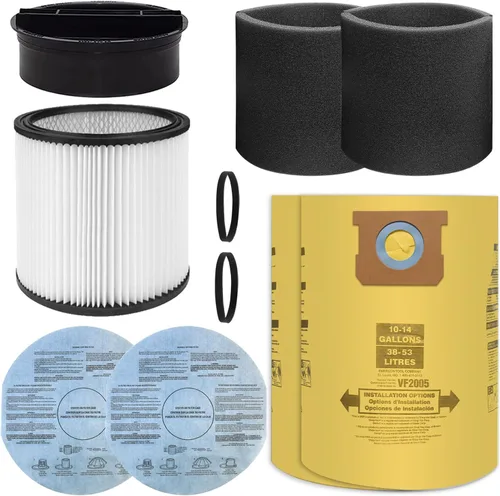 Vista 9 de Filtro de repuesto para aspiradora Shop Vac 90304 90350 90333 903-04-00 9030400 de 5 galones y filtro grande para húmedo y seco