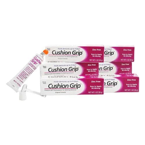 Vista 11 de Cushion Grip Adhesivo termoplástico para dentadura postiza 1 oz