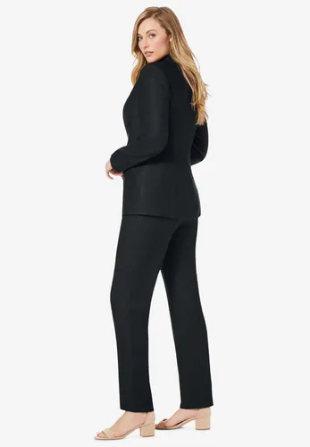 Vista 4 de Jessica London Conjunto de traje de dos piezas con un solo pecho para mujer