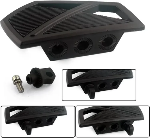 Vista 3 de Boldness Estriberas de motocicleta, clavijas delanteras reposapiés estribos ajustables se adapta a Harley Electra Glide Softail Dyna Chopper