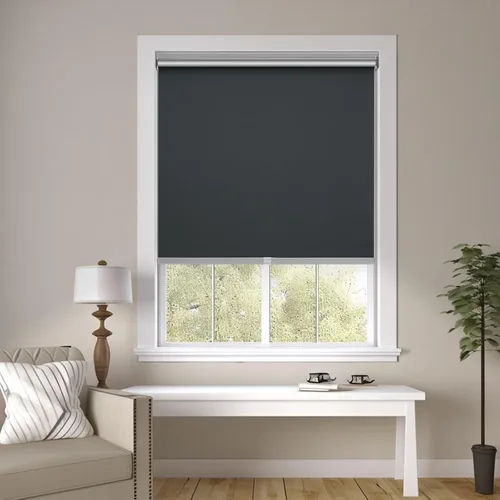 Vista 2 de Changshade Persianas Enrollables 100% Opacas para Ventanas, Oscurecimiento de Habitación con Aislamiento Térmico Persianas de Ventana Desplegables